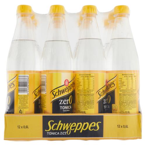Schweppes Tonica Zero 0,60 L PET x 12