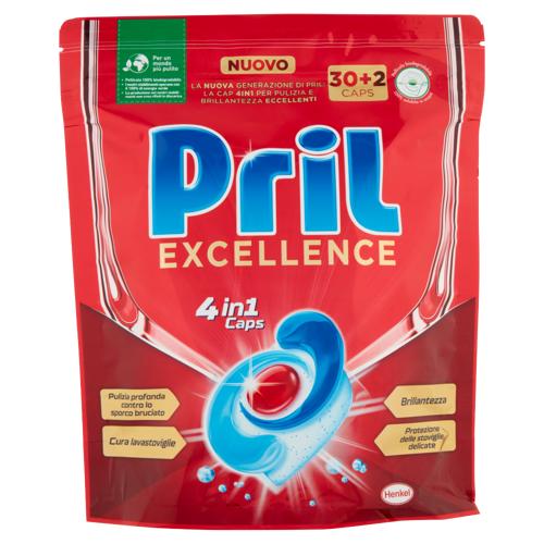 Pril Excellence 4in1 Caps 554g 30+2 lav.