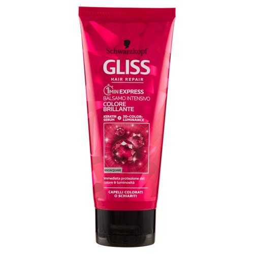Gliss Hair Repair 1 Min Express Balsamo Intensivo Colore Brillante 200 ml
