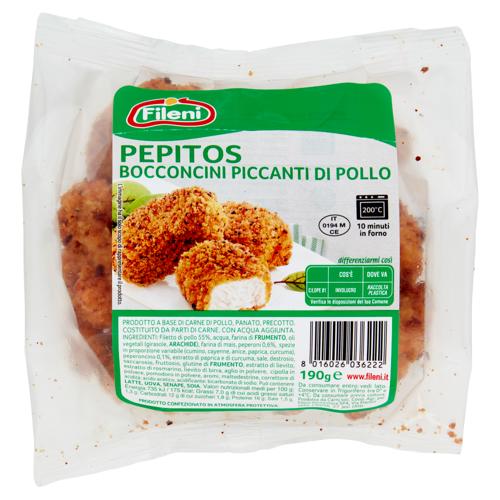 Fileni Pepitos Bocconcini Piccanti di Pollo 190 g