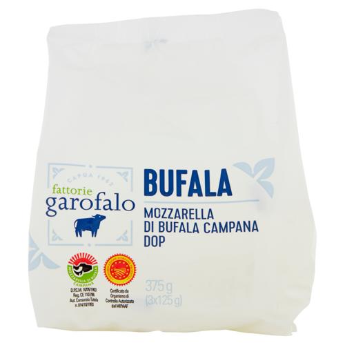 fattorie garofalo Bufala Mozzarella di Bufala Campana DOP 3 x 125 g