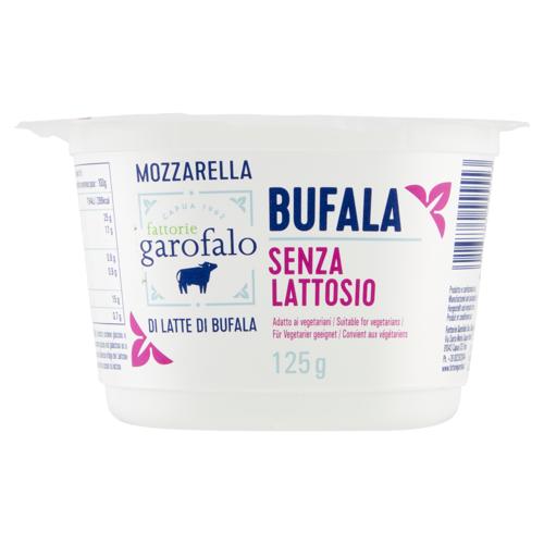 fattorie garofalo Bufala Mozzarella di Latte di Bufala Senza Lattosio 125 g