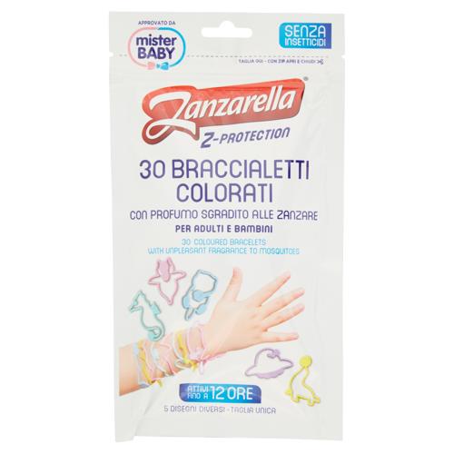 Zanzarella Z-Protection Braccialetti Colorati Bambini 30 pz