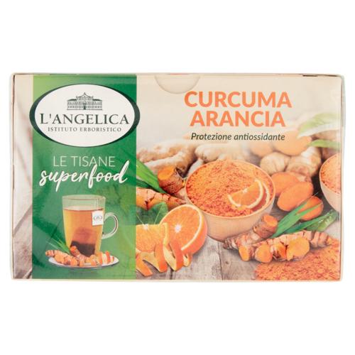 L'Angelica Le Tisane superfood Curcuma Arancia Protezione antiossidante 20 Filtri 40 g