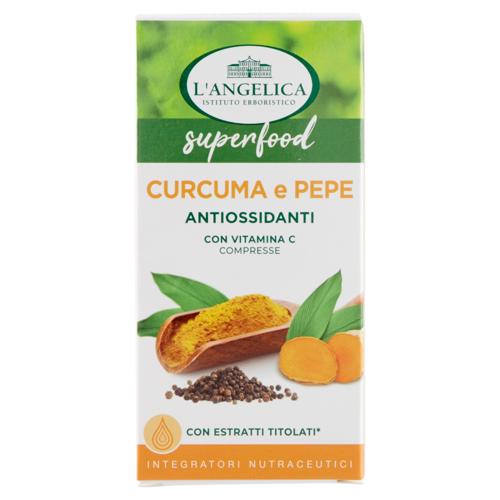 L'Angelica superfood Curcuma e Pepe Antiossidanti 75 compresse 33,75 g