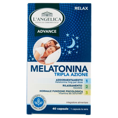 L'Angelica Advance Melatonina Tripla Azione 40 capsule 11,2 g