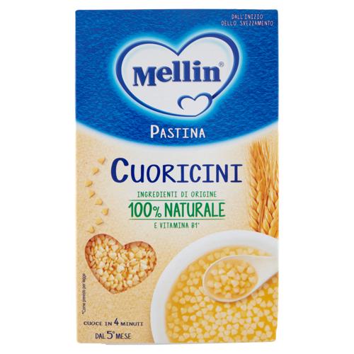 MELLIN Pastina 100% Naturale Cuoricini con farina Grano Tenero 320 g