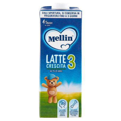 MELLIN 3 - Latte di Crescita Liquido per Bambini da 1 a 2 anni 1L