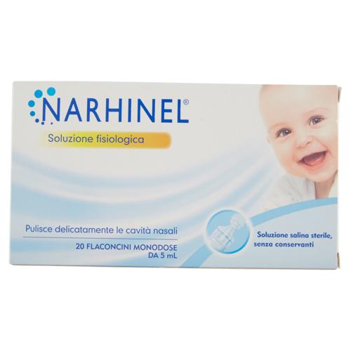 Narhinel soluzione fisiologica, salina isotonica con cloruro di sodio 20 flaconi da 5 ml