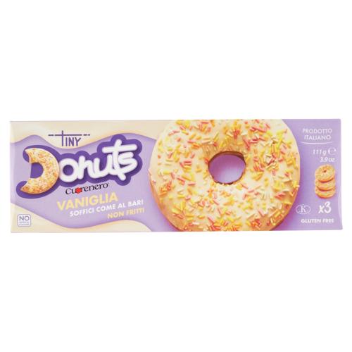 Cuorenero Tiny Donuts Vaniglia x3 111 g