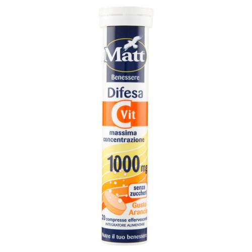 Matt Benessere Difesa Vit C 20 compresse effervescenti 90 g