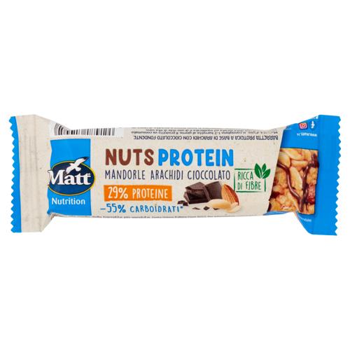 Matt Nutrition Nuts Protein Mandorle Arachidi Cioccolato 38 g