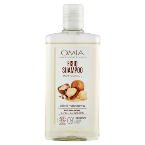 Omia Laboratori Ecobio Fisio Shampoo ecobiologico olio di macadamia Riparatore 200 ml