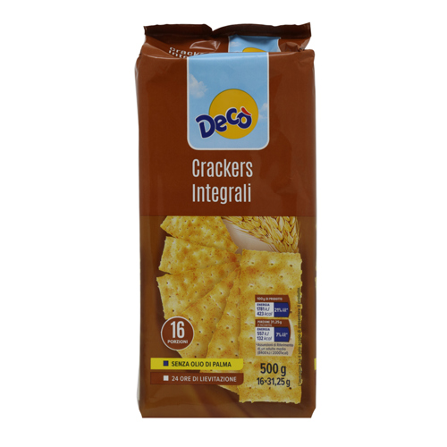 Crackers integrali gr 500