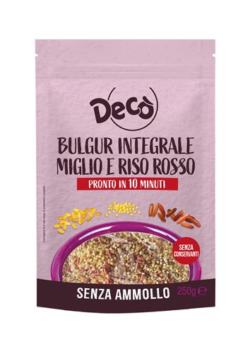 Decò bulgur integrale, miglio e riso rosso