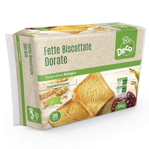 Decò bio fette biscottate dorate