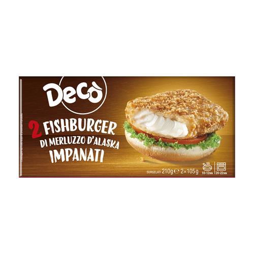 Decò Fishburger merluzzo 210 gr