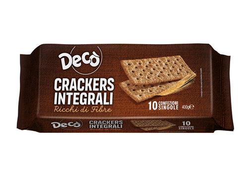 Decò Crackers integrali ricchi di fibre