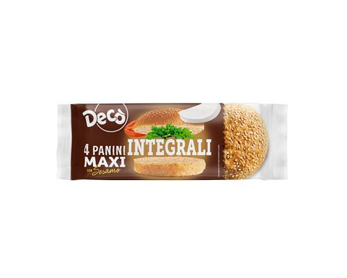 DECO' 4 PANINI MAXI BURGER INTEGRALI CON SESAMO