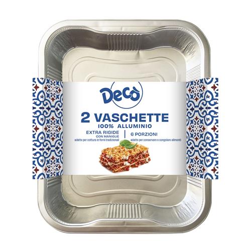 DECO' 2 VASCHETTE EXTRA RIDIGE 6 PORZIONI