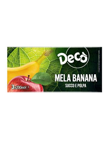 DECO' SUCCO MELA  BANANA 3x200ml