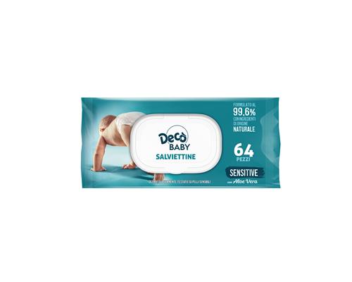 DECÒ SALVIETTINE IGIENE BIMBO SENSITIVE 64PZ CON COPERCHIETTO