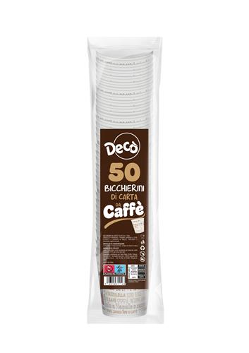 Decò 50 BICCHIERINI CAFFE' IN CARTA 75ml