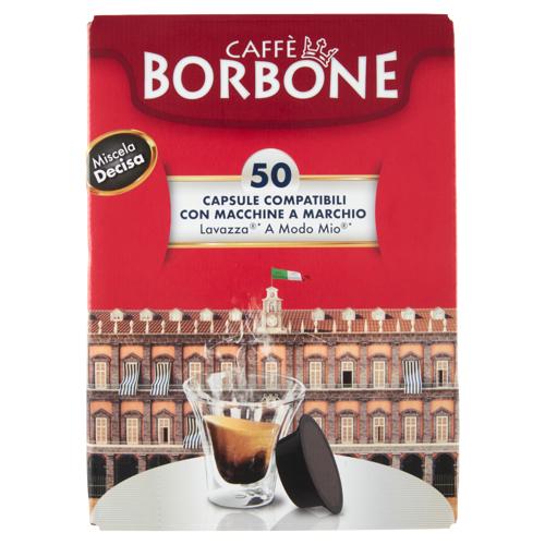 Caffè Borbone Miscela Decisa Capsule Compatibili Lavazza* A modo Mio* 50 x 7,2 g