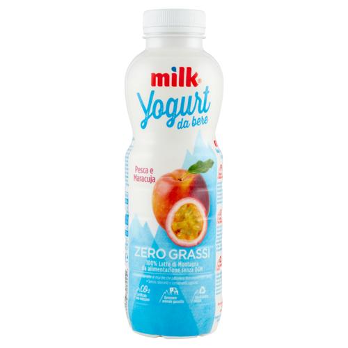Milk Yogurt da bere Pesca e Maracuja Zero Grassi 500 g