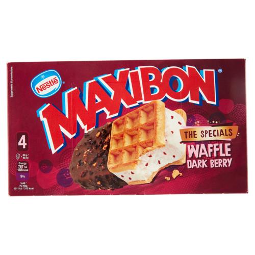 MAXIBON Waffle Dark Berry 4 x 60 g