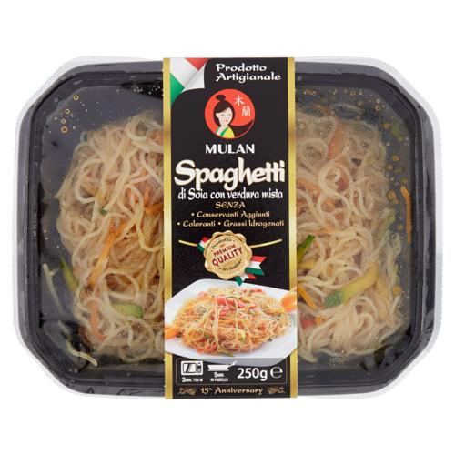 Mulan Spaghetti di Soia con verdura mista 250 g