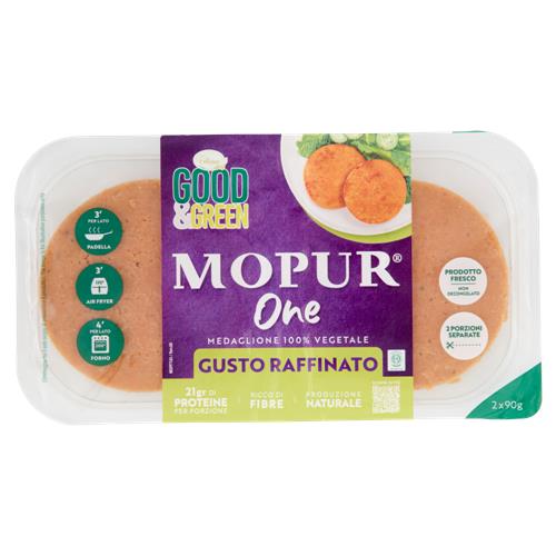 Good & Green Mopur One Medaglione 100% Vegetale Gusto Raffinato 2 x 90 g