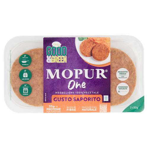 Good & Green Mopur One Medaglione 100% Vegetale Gusto Saporito 2 x 90 g