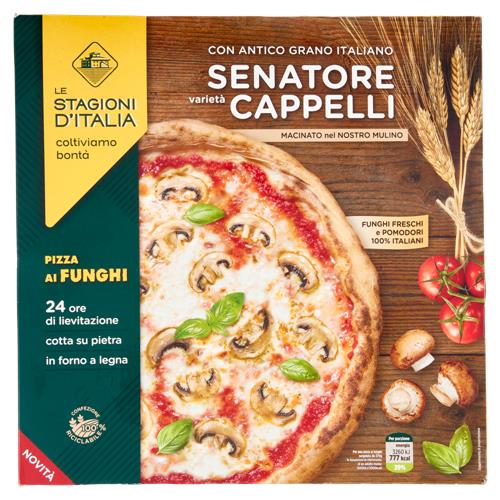 Le Stagioni d'Italia Pizza ai Funghi Senatore varietà Cappelli 370 g