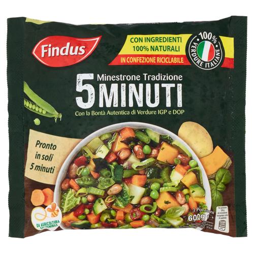 Findus Minestrone Tradizione 5 Minuti - con Verdure IGP e DOP 600 g