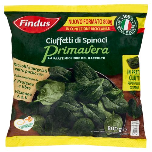 Findus Ciuffetti di Spinaci Primavera 800 g