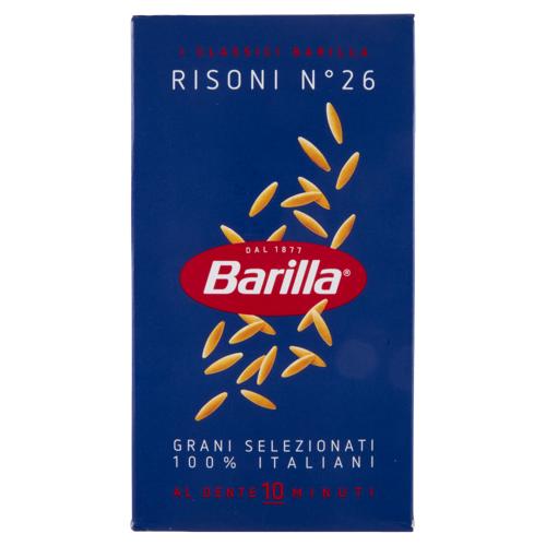 Barilla Pasta Risoni n.26 100% Grano Italiano 500 g