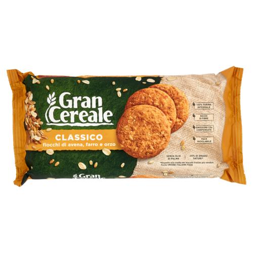 Gran Cereale Biscotti Gran Cereale Classico Fiocchi di Avena Farro Orzo Tubo 500 g