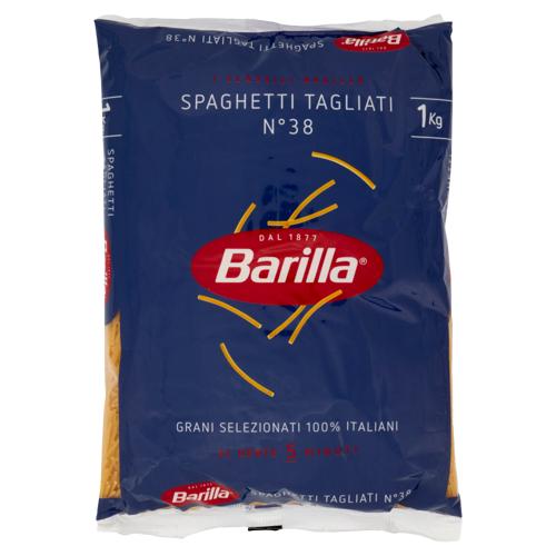 Barilla Pasta Spaghetti Tagliati n.38 100% Grano Italiano CELLO 1 Kg