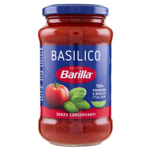 Barilla Sugo Basilico 100% Pomodoro e Basilico Italiani Condimento per Pasta 400g