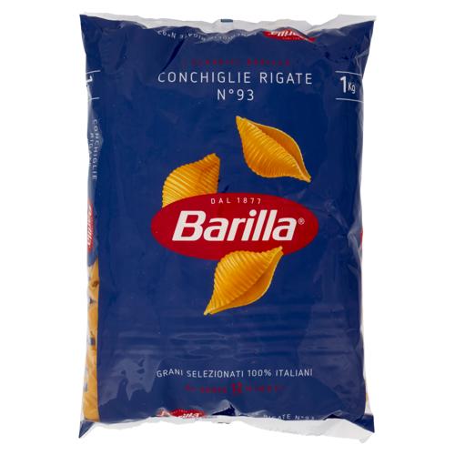 Barilla Pasta Conchiglie Rigate n.93 100% Grano Italiano CELLO 1Kg