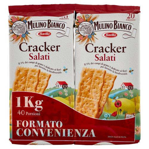 Mulino Bianco Cracker Salati con Farina Sostenibile 500g X2