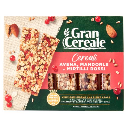 Gran Cereale Barrette di Cereali con Avena Mandorle e Mirtilli Rossi 135 g