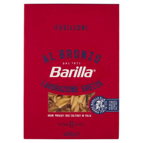 Barilla Pasta Al Bronzo Fusilloni 100% grano italiano 400g