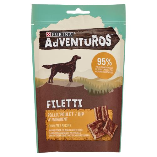 PURINA ADVENTUROS Filetti Pollo, Manzo e Maiale 70 g