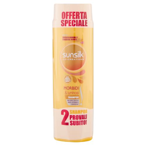 sunsilk Morbidi & luminosi Shampoo per Capelli Secchi e Spenti 2 x 250 ml