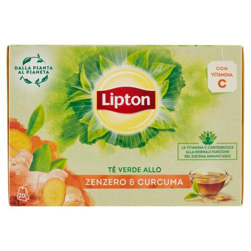 Lipton Té Verde allo Zenzero & Curcuma 20 Filtri 26 g