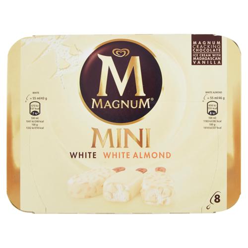 Magnum Mini White - White Almond 8 gelati 356 g