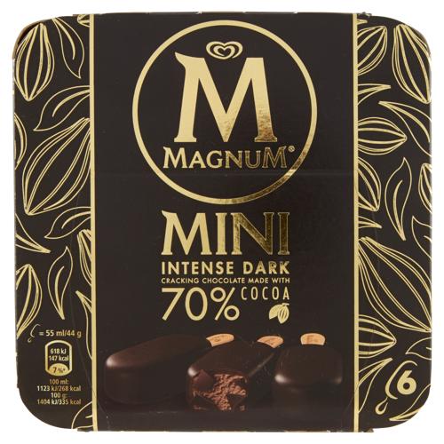 Magnum mini Collection Intense Dark 6 Gelati 264 g