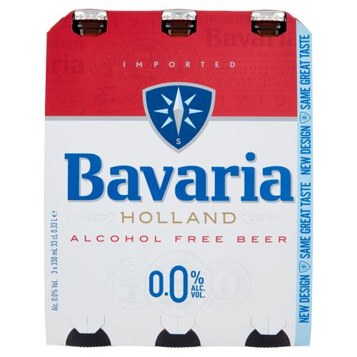 Bavaria 0.0% Birra Analcolica bott.3x330ml